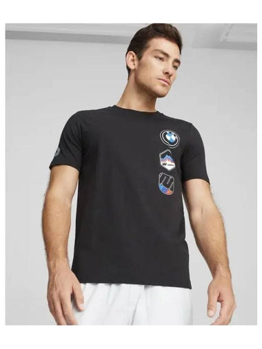 BMW MMS Garage Crew Graphic Short Sleeve T Shirt Black 625575 01 - PUMA - BALAAN 1