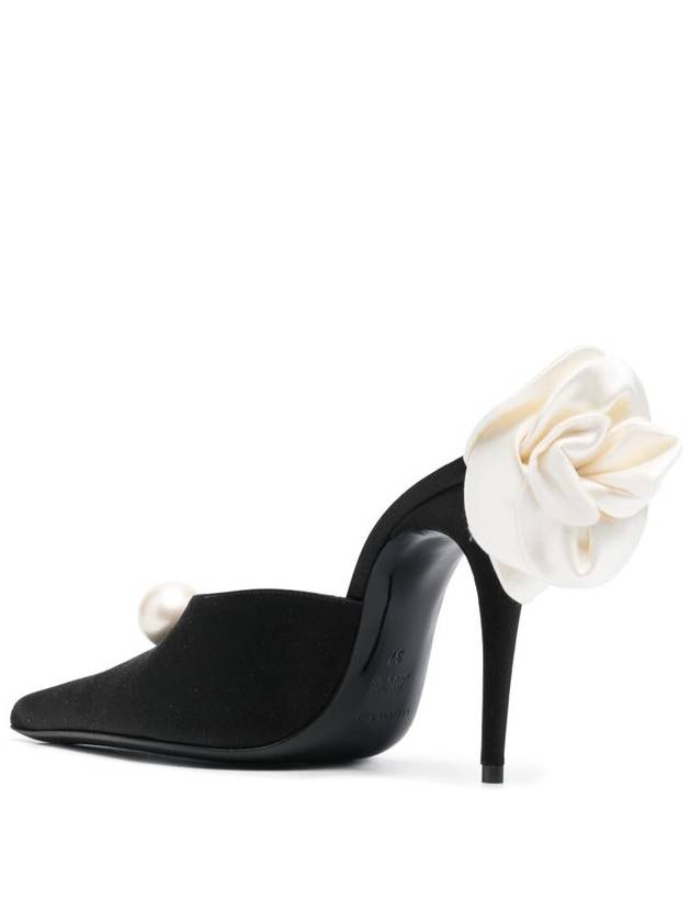 Magda Butrym Flowers Heel Mules Satin Shoes - MAGDA BUTRYM - BALAAN 3