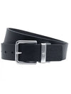 Buckle Reversible Leather Belt Brown Black - CALVIN KLEIN - BALAAN 1