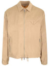 Triangle Pocket Nylon Zip Up Jacket Beige - BOTTEGA VENETA - BALAAN 1