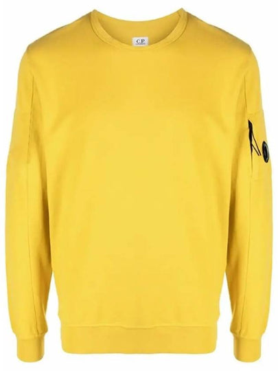 Men's Light Fleece Lens Wappen Sweatshirt Yellow - CP COMPANY - BALAAN 2