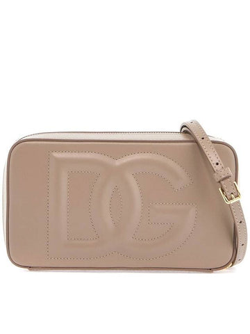 taupe leather shoulder bag with gold zip - DOLCE&GABBANA - BALAAN 1