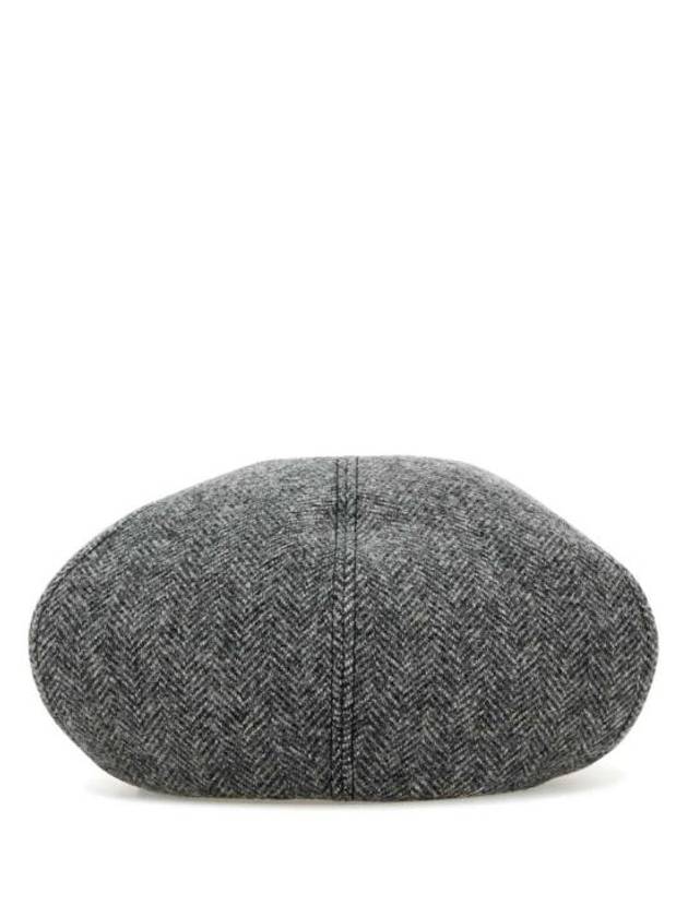 Wool Chevron Beret Black - MIU MIU - BALAAN 2