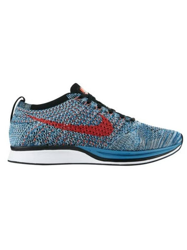 Flyknit Racer Low Top Sneakers Blue - NIKE - BALAAN 1