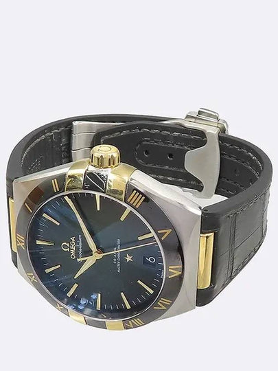 131 23 41 21 10 001 18K Combi Black Ceramic Steel CONSTELLATION Automatic Rubber Lining Leather Band Men s Watch - OMEGA - BALAAN 2