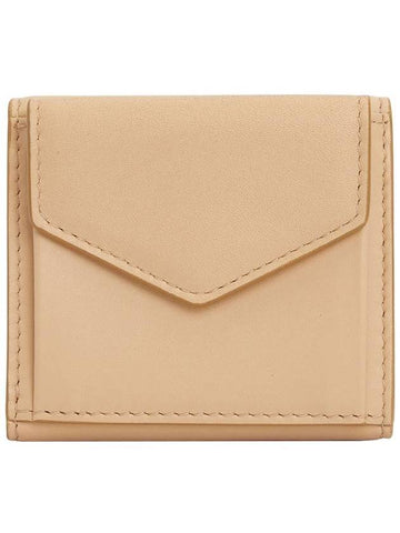 Stitch Unvalve Mini Half Wallet Beige - MAISON MARGIELA - BALAAN 1