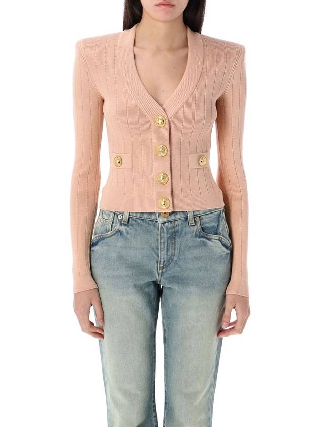 Balmain Gold Buttons Knit Cardigan - BALMAIN - BALAAN 1