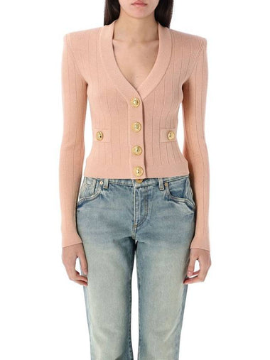 Balmain Gold Buttons Knit Cardigan - BALMAIN - BALAAN 1