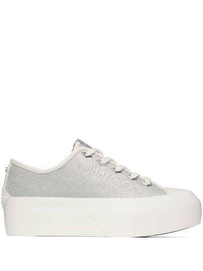 Palma maxi glitter platform low top sneakers silver - JIMMY CHOO - BALAAN 2