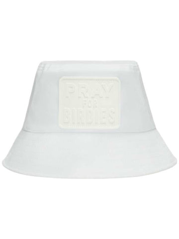 Pray For Birdies Perforated Featherweight Tech Bucket Hat White - G/FORE - BALAAN 1