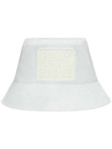 Pray For Birdies Perforated Featherweight Tech Bucket Hat White - G/FORE - BALAAN 1