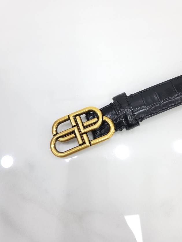 BB thin belt black 85 - BALENCIAGA - BALAAN 2