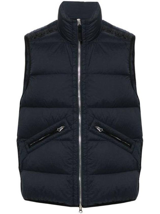 Seamless Tunnel Nylon Down Vest Navy - STONE ISLAND - BALAAN 1