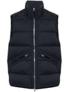 Seamless Tunnel Nylon Down Vest Navy - STONE ISLAND - BALAAN 1