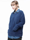 Four Woman Women s Soft Mohair Angora V neck Knit Blue W243TP07BL - CHANCE'S NOI - BALAAN 4