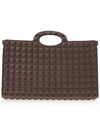 Le Troisieme Stud Pattern Rubber Tote Bag Brown - VALENTINO - BALAAN 4