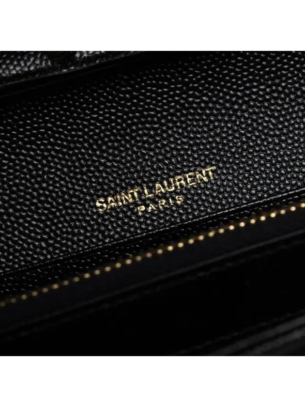 Monogram Matelasse Chain Shoulder Bag Black - SAINT LAURENT - BALAAN 10