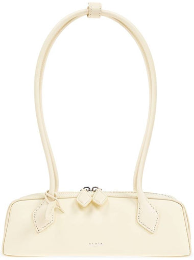 Le Tekel Small Leather Shoulder Bag Light Yellow - ALAIA - BALAAN 1