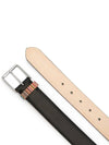 Signature Striped Leather Belt Black - PAUL SMITH - BALAAN 4