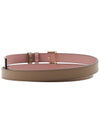 24 ss OAT Beige DUSKY Pink Leather Belt 8066050A1435 B0481005203 - BURBERRY - BALAAN 5