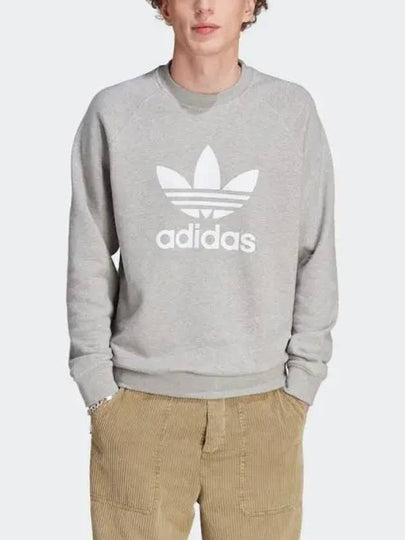 Adicolor Classics Trefoil Crewneck Sweatshirt Medium Grey Heather - ADIDAS - BALAAN 2