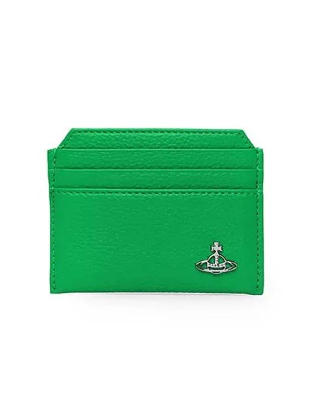 Lee Vegan Slim Logo Polyurethane Card Wallet Green - VIVIENNE WESTWOOD - BALAAN 5