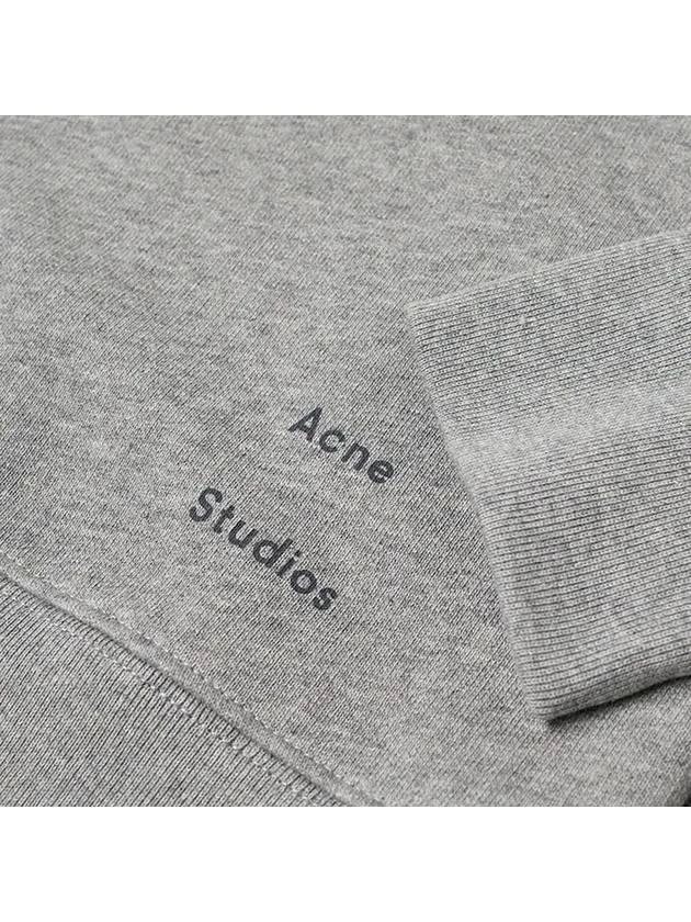 Logo Print Crew Neck Sweatshirt Melange Grey - ACNE STUDIOS - BALAAN 5