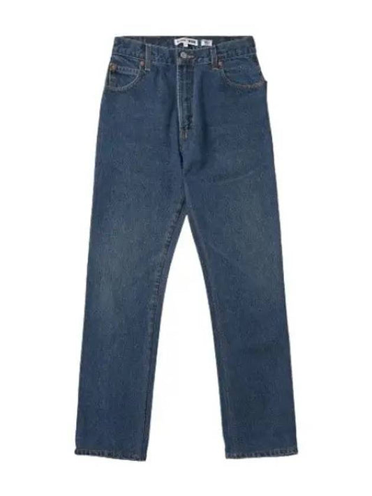 Straight Denim Pants Indigo Jeans - RE/DONE - BALAAN 1