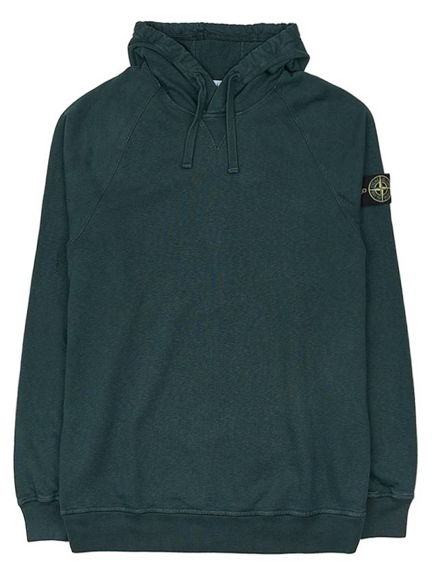 Men's Waffen Patch OLD Treatment Cotton Hoodie Green - STONE ISLAND - BALAAN 2