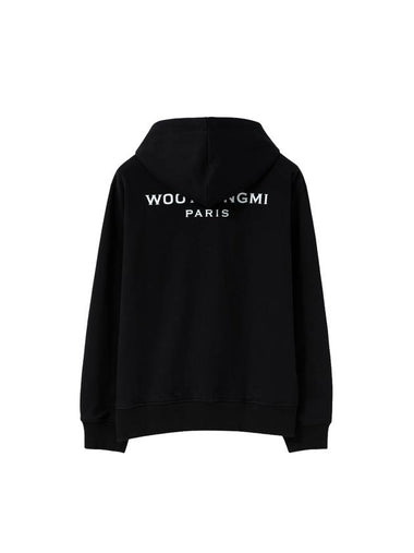 Back Logo Zip-Up Hoodie Black - WOOYOUNGMI - BALAAN 1