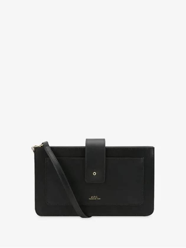 Alvine Clutch Cross Bag Black - A.P.C. - BALAAN 4