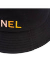 CC embroidered logo bucket hat black AA9703 - CHANEL - BALAAN 4