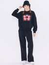 MET velvet detail sweatshirt pant set - METAPHER - BALAAN 2