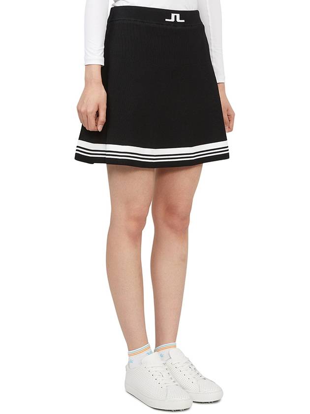 Women's Frida Striped Knit Skirt Black - J.LINDEBERG - BALAAN 6