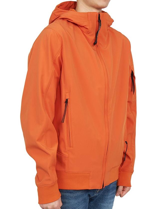 Men's Solf Shell R Lens Hooded Jacket Orange - CP COMPANY - BALAAN 5