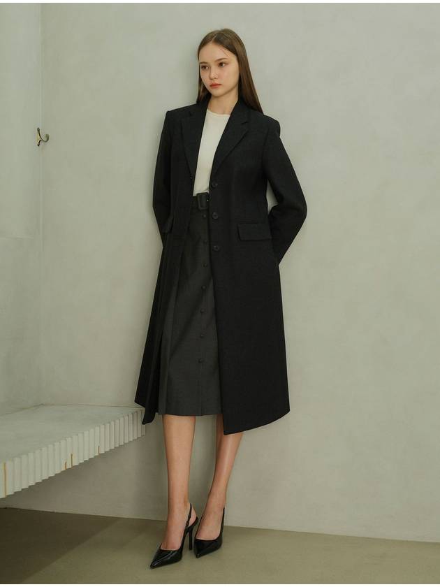 Tyler Alfred Brown Single Coat Charcoal - AME - BALAAN 6