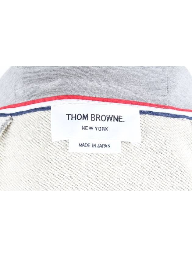 Diagonal armband hood zip up gray 5 - THOM BROWNE - BALAAN 7