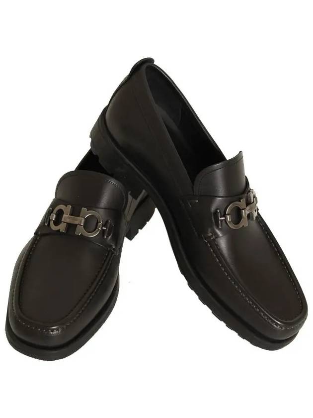 Men's David Gancini Loafers Black - SALVATORE FERRAGAMO - BALAAN 2