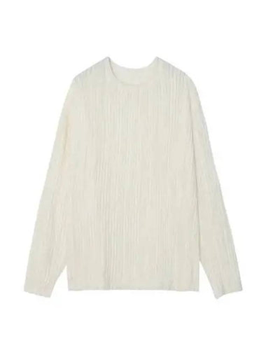 Loose fit cutting knit ivory - NUAKLE - BALAAN 1