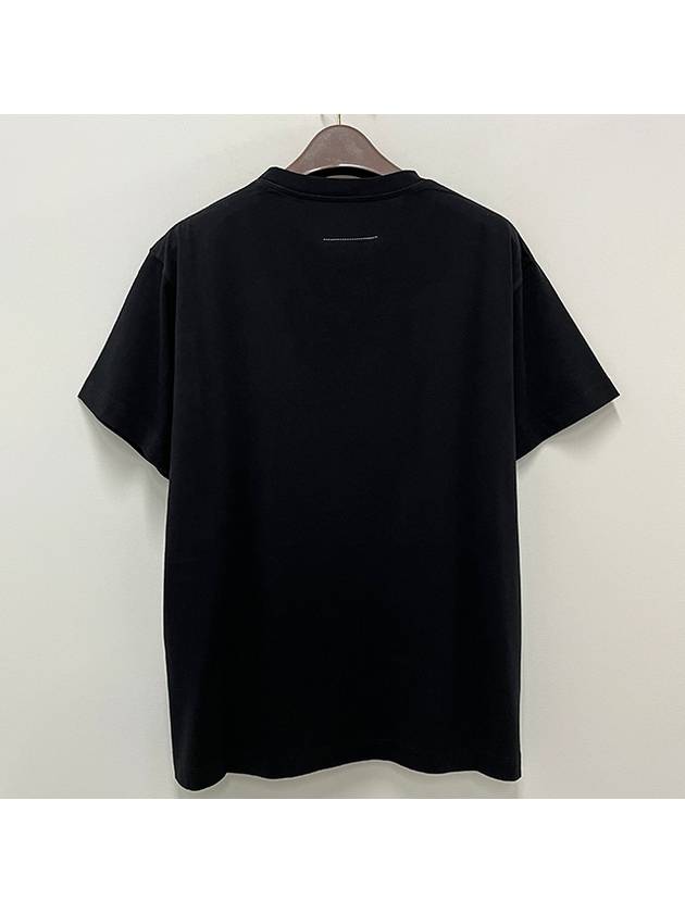 Logo Print Short Sleeve T-Shirt Black - MAISON MARGIELA - BALAAN 3