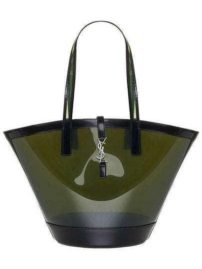 Medium Panier Tote Bag Green - SAINT LAURENT - BALAAN 2