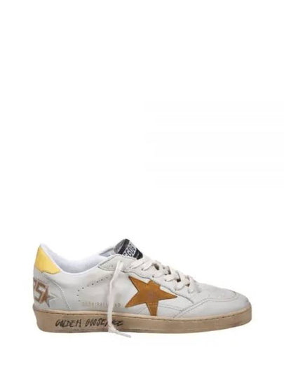 Ballstar Yellow Tab Low Top Sneakers White Cathay - GOLDEN GOOSE - BALAAN 2