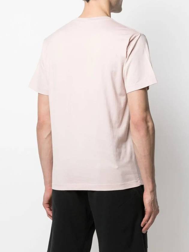 Marina Logo Short Sleeve T-Shirt Indie Pink - STONE ISLAND - BALAAN 5