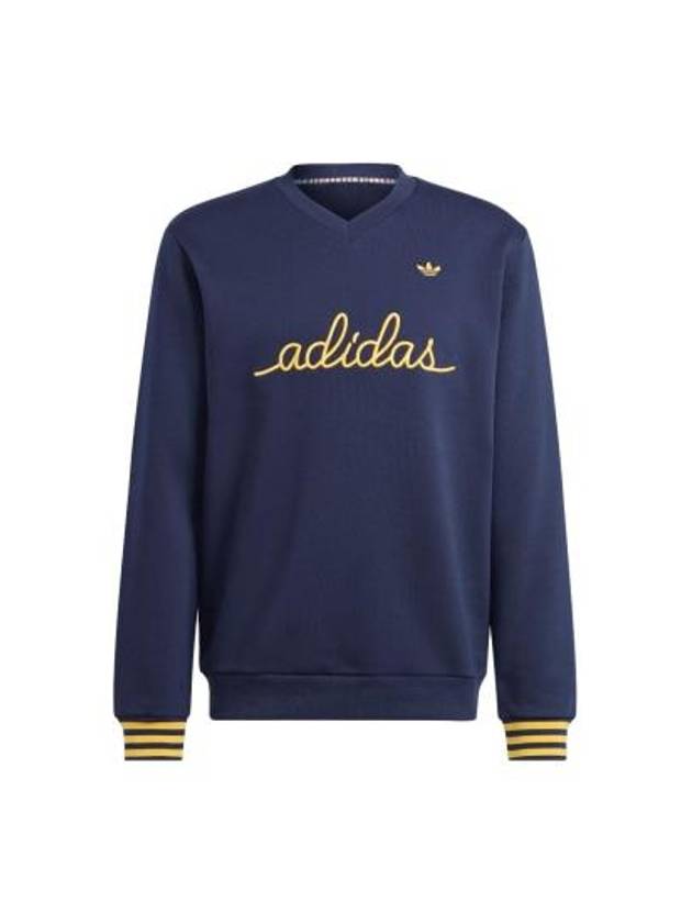 Nice Embroidered Sweatshirt Navy - ADIDAS - BALAAN 2