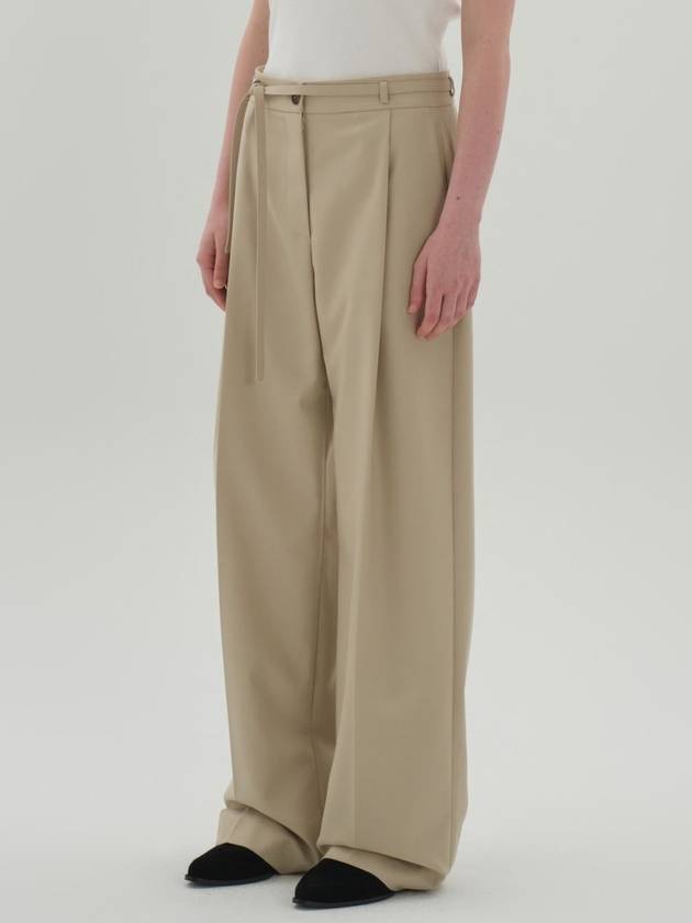 classic strap pants beige - JUN BY JUN K - BALAAN 2