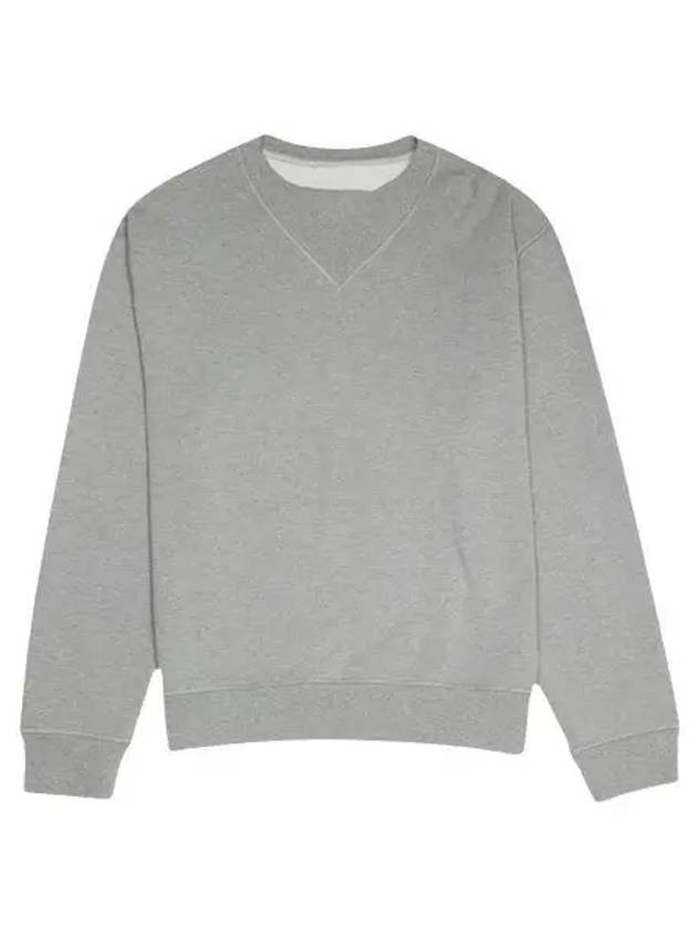 Oversized Elbow Patch Cotton Sweatshirt Grey - MAISON MARGIELA - BALAAN 2