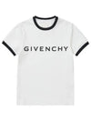 Archetype Slim Fit Cotton Short Sleeve T-Shirt White - GIVENCHY - BALAAN 2