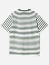 Seidler Striped Pocket Short Sleeve T-Shirt White Green - CARHARTT WIP - BALAAN 3