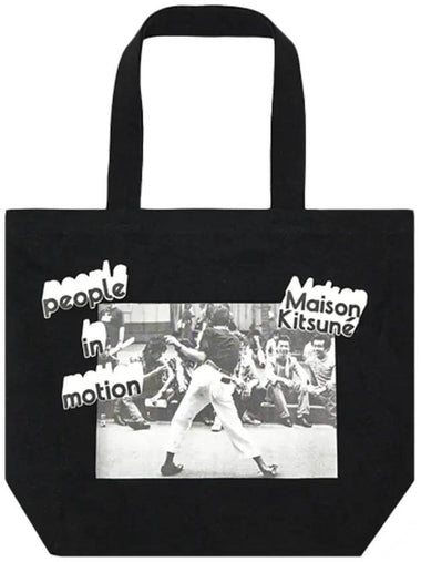 Oly Photogram Classic Tote Bag Black - MAISON KITSUNE - BALAAN 1