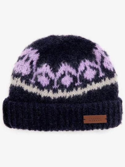 Darana Wool Blend Beanie Midnight - ISABEL MARANT - BALAAN 2